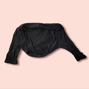 Black shoulder shrug cardigan eclipse medium
